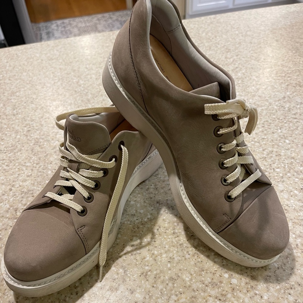 SAMUEL HUBBARD LEATHER SNEAKERS